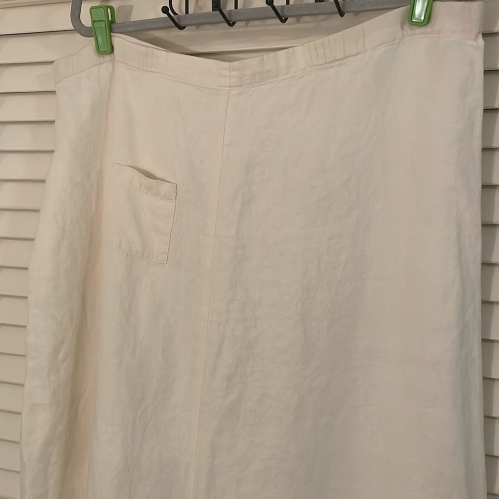 Shirin Guild Cream Linen Pants ShowStopper - Picture 2 of 8
